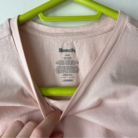 Bench pink short sleeve casual tee shirt t-shirt boxy 100% cotton women’s medium - Picture 2 of 8